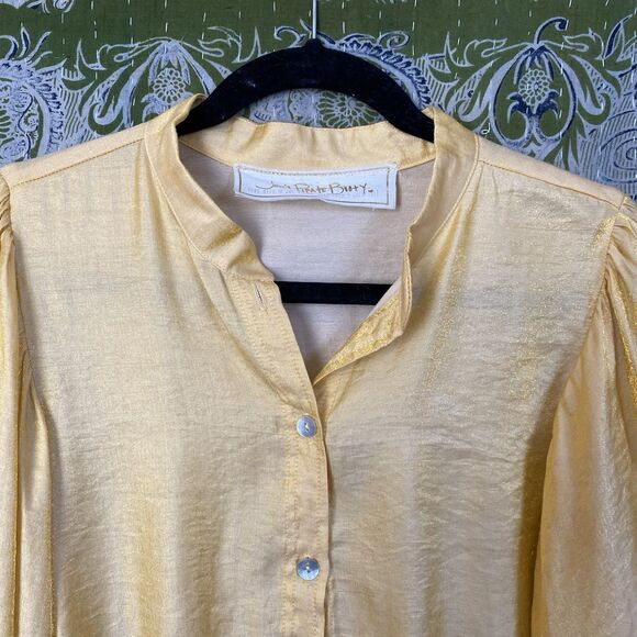 NWOT Jen's Pirate Booty Golden Sun Silk Blend Blouse/ Wide Leg Set Size Large - Picture 5 of 16
